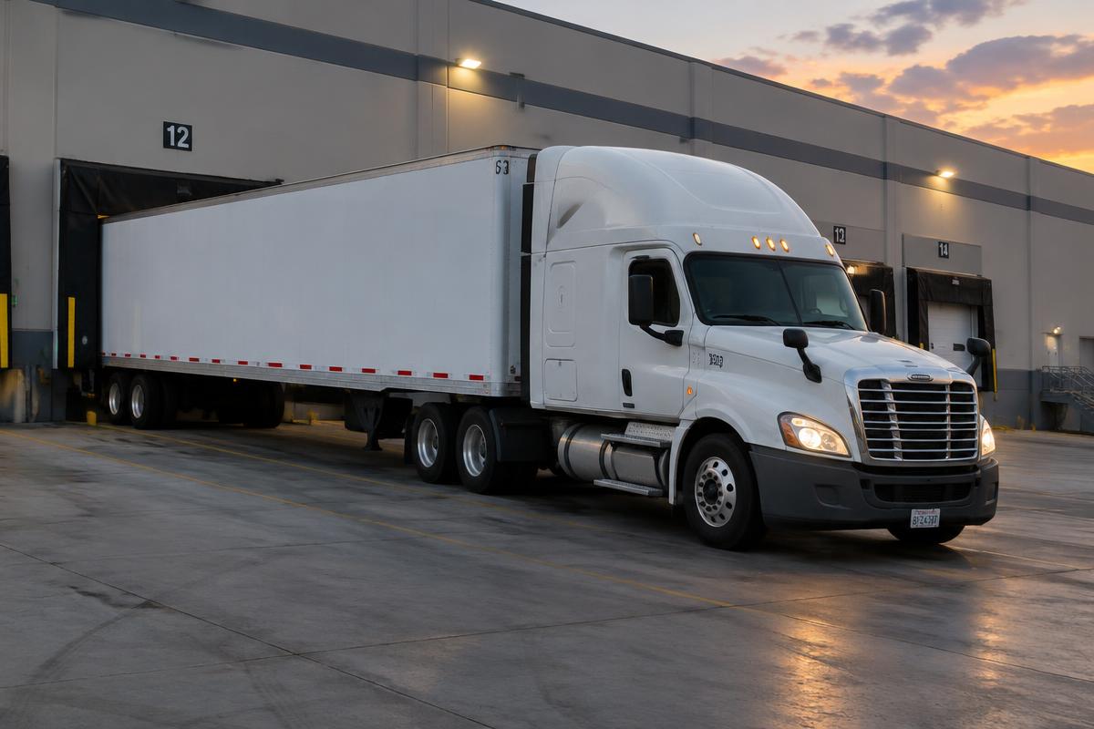Dry Van truck for dry van dispatch services